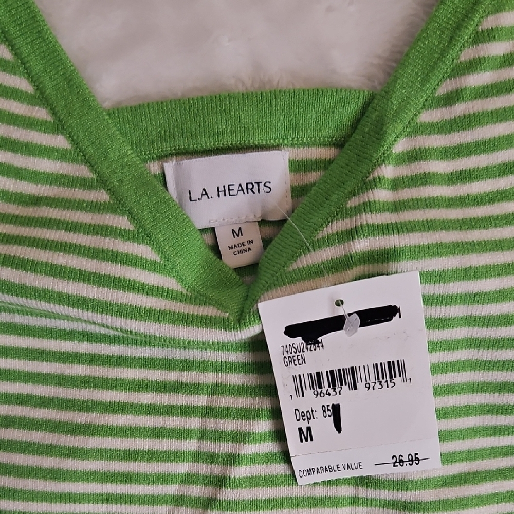 LA Hearts Astrid Striped Sweater Tank Top - Picture 3 of 7